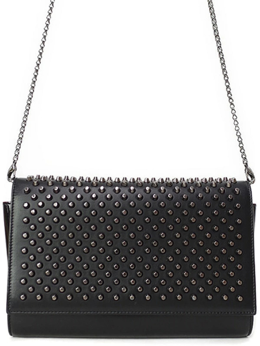 Christian Louboutin Paloma Clutch Studded Chain Wallet Bag